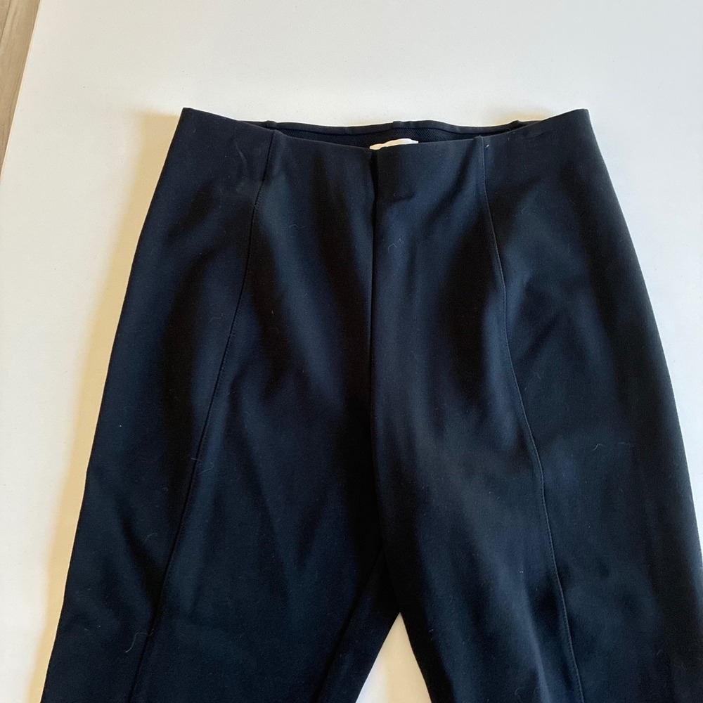 On 34th Womens Black Ponte Pull On Pants Seam Detail Trousers Size L Short - Picture 3 of 6